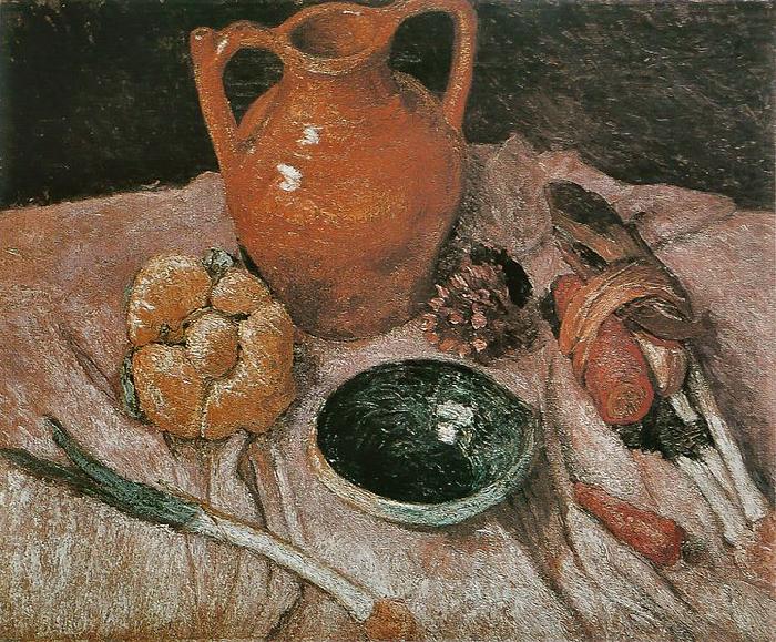 Still life with yellow jug, Paula Modersohn-Becker